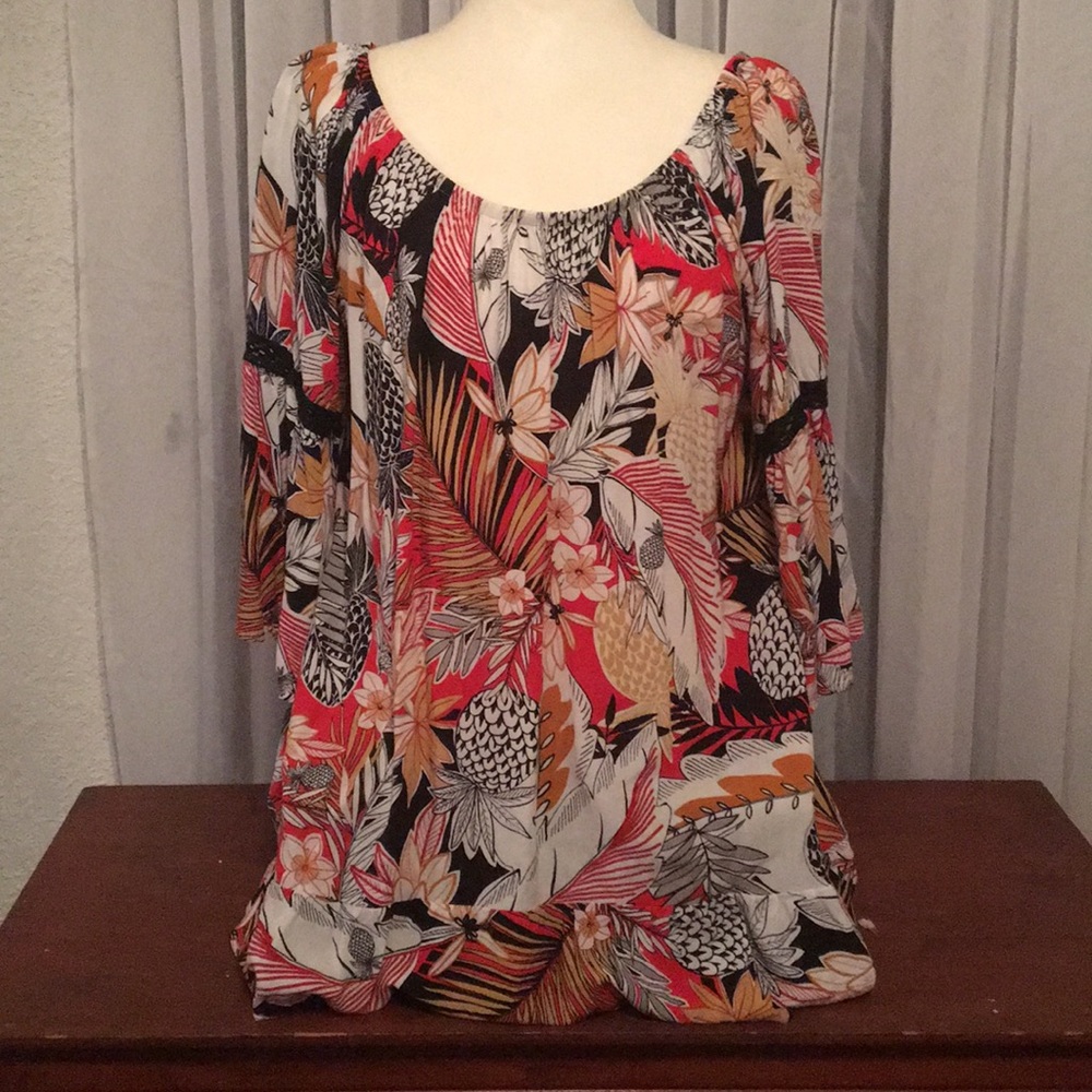 Women’s Blouse Torpical Print